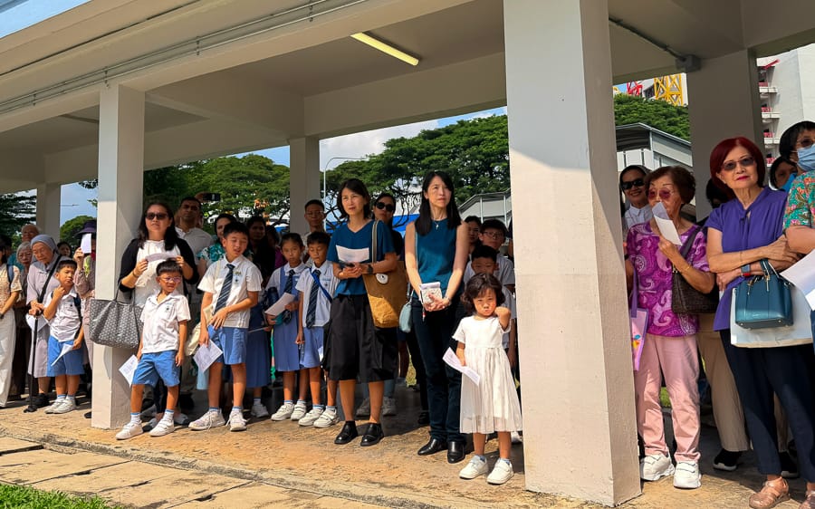 Opening of Rosary Garden